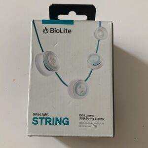 BioLite sitelight string 150 lumen USB string lights